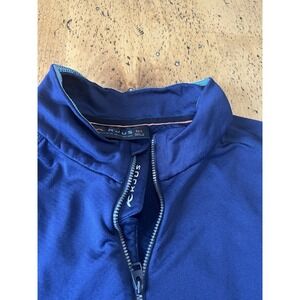 KJUS 1/2 Zip Pullover Shirt Mens L Navy Murray Golf Lightweight‎ Casual Stretch